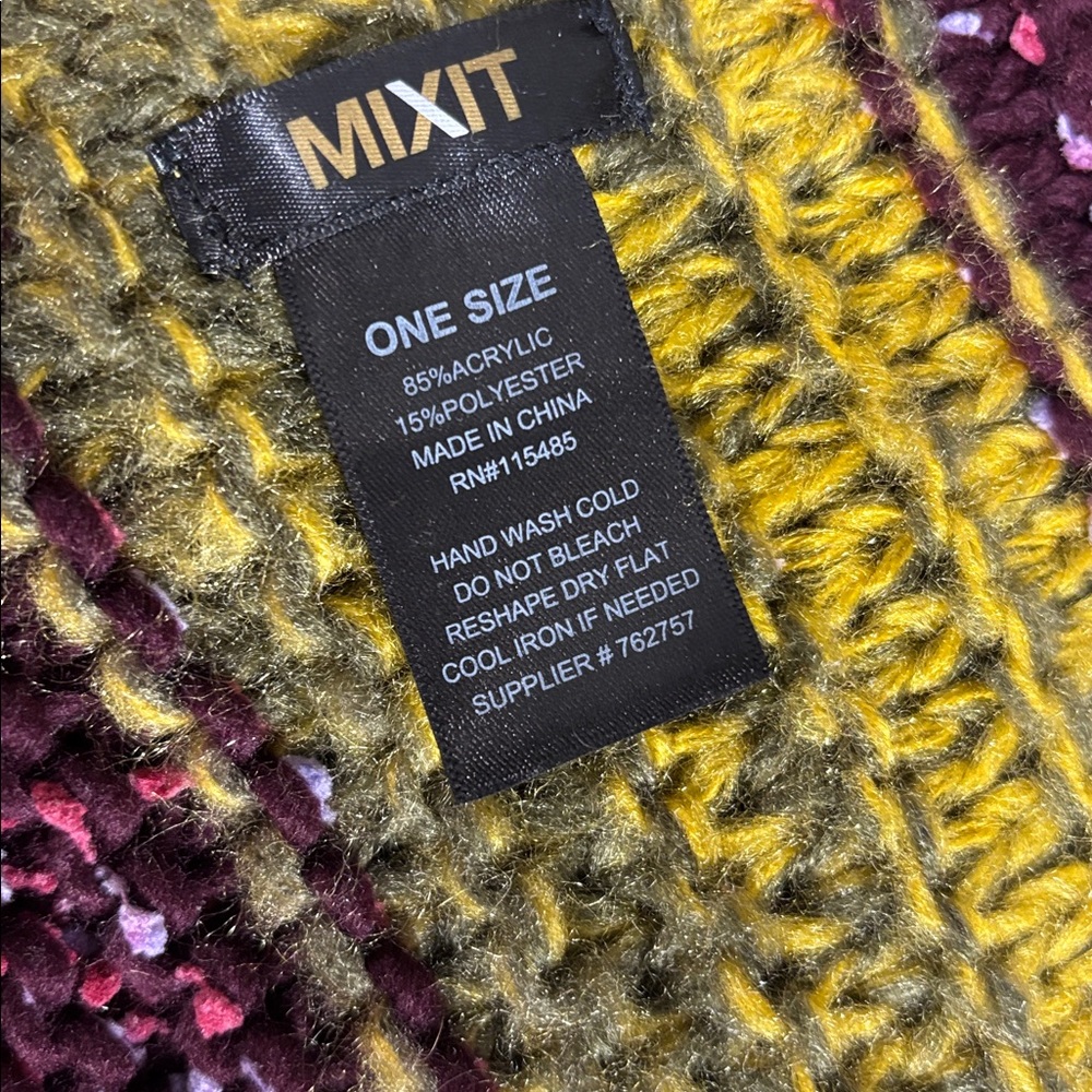 Multicolor Knit Scarf - Picture 5 of 5
